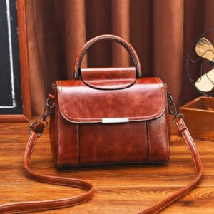 Bolsos-de-hombro-de-cuero-Pu-para-mujer-bolsos bolso para mujer elegante marron